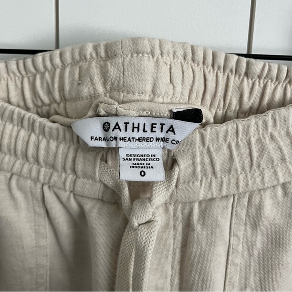 Athleta Farallon Heathered Wide Leg Crop Pants - Picture 2 of 3